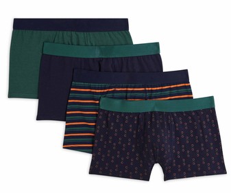 Lote de 4 bóxers para hombre IN EXTENSO, talla S. Lote de 4 bóxers para hombre IN EXTENSO, talla S.