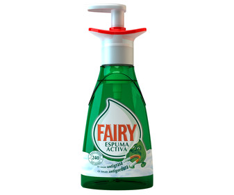 Detergente lavavajillas espuma activa antigrasa FAIRY 375 ml. Detergente lavavajillas espuma activa antigrasa FAIRY 375 ml.