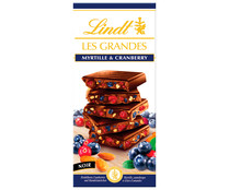 Chocolate negro myrtille y cranberry Les Grandes LINDT 150 g..