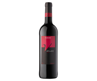 Vino tinto con denominación de origen Penedés VALL DE JUY botella de 75 cl. Vino tinto con denominación de origen Penedés VALL DE JUY botella de 75 cl.