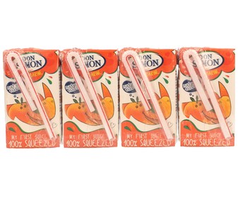 Zumo exprimido de mandarina brick de 12,5 centilitros pack de 4 unidades Zumo exprimido de mandarina brick de 12,5 centilitros pack de 4 unidades