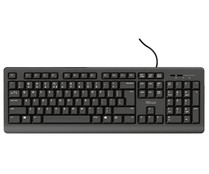 Teclado para ordenador TRUST Primo, silencioso, cable 1,8m.