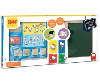 Estuche con pizarra con 5 tizas, 5 sellos, 8 rotuladores + accesorios, MULTIPRINT. Estuche con pizarra con 5 tizas, 5 sellos, 8 rotuladores + accesorios, MULTIPRINT.