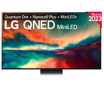 Televisión 165,1 cm (65") QNED MiniLED LG 65QNED866RE 4K, HDR, SMART TV, WIFI, BLUETOOTH, TDT T2, USB reproductor y grabador, 4HDMI, 100HZ.