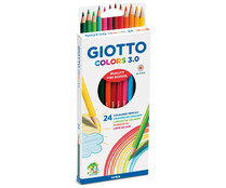 24 lápices de colores 3mm de grosor, GIOTTO.