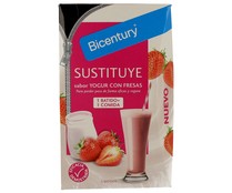 Batido con sabor a yogur con fresas Sustituye de BICENTURY 225 g.