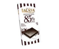 Chocolate negro 85 % cacao LACASA 100 g.
