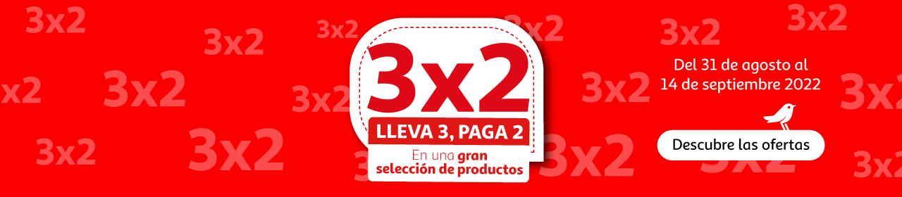 3x2 en Alcampo en una gran selección de productos