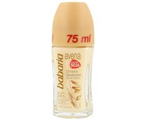 Desodorante roll-on unisex sin alcohol BABARIA Avena 75 ml.