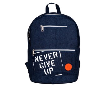 Mochila juvenil color azul marino con un compartimento y doble bolsillo exterior, 30x40x20cm YOUNG'S ATTITUDE ALCAMPO. Mochila juvenil color azul marino con un compartimento y doble bolsillo exterior, 30x40x20cm YOUNG'S ATTITUDE ALCAMPO.