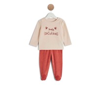 Pijama de terciopelo para bebé IN EXTENSO, talla 92.