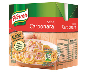 Salsa carbonara brik de 300 gramos Salsa carbonara brik de 300 gramos