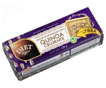 Galletas integrales con quinoa crujiente DIET RADISSON 220 g.