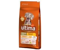 Comida para perro adulto a base de pollo, arroz y cereales integrales ÚLTIMA ADULT Affinity 12 kg.