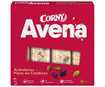 Barratas de avena con arándanos rojos y pipas de calabaza CORNY 4 uds. x 35 g.