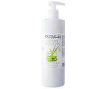 Gel para baño o ducha de aloe vera puro y ecológico DERMATINA 500 ml. Gel para baño o ducha de aloe vera puro y ecológico DERMATINA 500 ml.