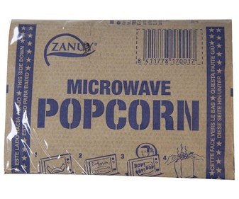 Palomitas de maíz para microondas ZANUY 90 g. Palomitas de maíz para microondas ZANUY 90 g.