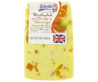 Queso de vaca con mango y naranja 150 gramos Queso de vaca con mango y naranja 150 gramos