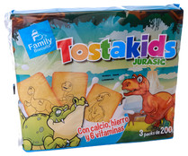 Galletas infantiles TOSTAKIDS Family 600 gr.