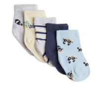 Lote de 5 pares de calcetines para bebé IN EXTENSO, talla 24/26.