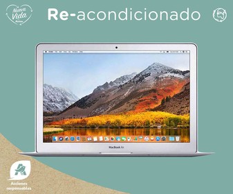 Portátil 33,02 cm (13") APPLE MacBook Air A1466 2017(REACONDICIONADO), Intel Core i5, 8GB Ram, 128 SSD, Intel HD Graphics 6000, macOS. 