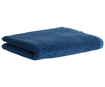 Toalla de tocador 100% algodón color azul 500g/m² ACTUEL.
