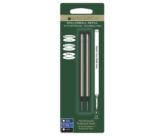 2 recambios de punta roller de grosor fino, tinta líquida azul MONTEVERDE. 2 recambios de punta roller de grosor fino, tinta líquida azul MONTEVERDE.