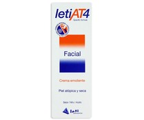Crema facial, emoliente, para pieles atópicas y secas LETI AT4 50 ml.