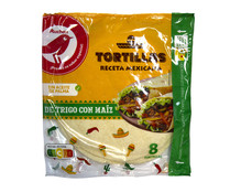 Tortillas de trigo y maíz PRODUCTO ALCAMPO 8 uds. 320 g.