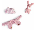 Set de muñeco bebé con ropita y osito de color rosa, BARRIGUITAS.