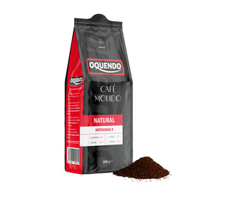 Café molido natural, intensidad 8 OQUENDO 250 g. Café molido natural, intensidad 8 OQUENDO 250 g.