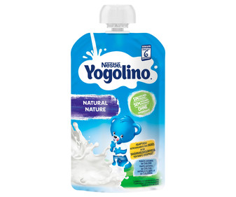 Bolsita de yogur natural a partir de 6 meses YOGOLINO de Nestle 100 g. Bolsita de yogur natural a partir de 6 meses YOGOLINO de Nestle 100 g.