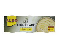 Atún claro en aceite de oliva virgen extra ALBO 6 UDS. X 48 G.