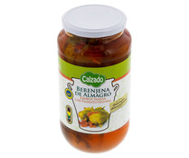 Berenjenas aliñadas embuchadas con pimiento natural de Almagro CALZADO 420 g.
