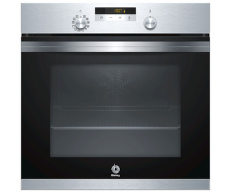 Horno multifunción BALAY 3HB4841X1 inox, capacidad: 71L, autolimpieza pirolítica + Aqualisis, H: 59,5cm, A: 59,4cm, F: 54,8cm.