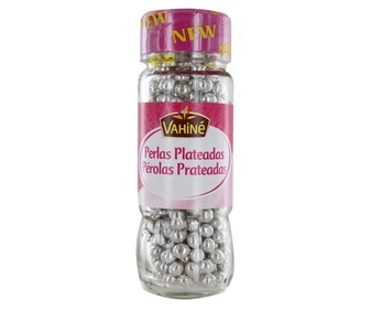 Perlas plateadas 50 g. Perlas plateadas 50 g.
