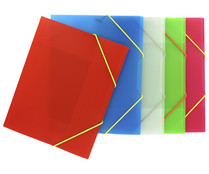 Carpeta de polipropileno translucido de varios colores tamaño A5 GRAFOPLAS.