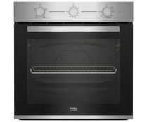 Horno convencional BEKO BIC12100XD STEAM SHINE, Inox, limpieza con vapor, A: 59,5cm, H: 59,4cm, F: 56,7cm.
