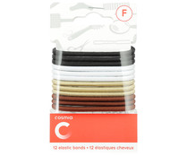Gomas elásticas de diferentes colores COSMIA 12 uds.