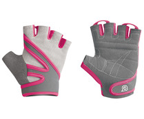 Guantes para fitness ajustables, color rosa y gris, CUP'S ALCAMPO. Guantes para fitness ajustables, color rosa y gris, CUP'S ALCAMPO.