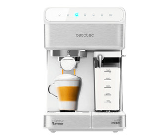 Cafetera espresso semiautomatica CECOTEC Power Instant-ccino 20 serie bianca, presión 20 bar, capacidad 1,4l, tanque de leche, táctil, 1350W.