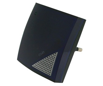 Repelente de mosquitos por ultrasonidos, cobertura 25m², COATI negro.