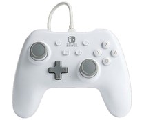 Mando con cable para Nintendo Switch, color blanco, POWER A.