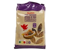 Pan tostado integral multicereales con semillas de lino, sésamo y girasol PRODUCTO ALCAMPO  270 g,