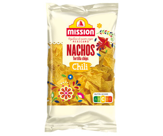 Nachos con sabor a chili MISSION 200 g. Nachos con sabor a chili MISSION 200 g.