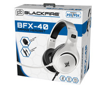 Auriculares gaming con cable, compatibles con PS5 y PS4, BLACKFIRE Headset BFX-40.