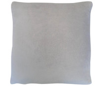 Cojín liso 45x45cm, color gris, ACTUEL. Modelos surtidos, 1 unidad.