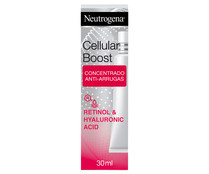 Concentrado anti arrugas y antiedad intensivo, con ácido Hialurónico y Retinol NEUTRÓGENA Cellular boost 30 ml.