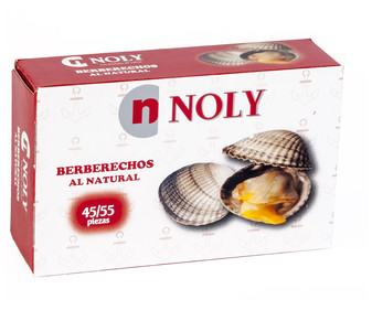 Berberechos medianos al natural NOLY lata de 58 g. Berberechos medianos al natural NOLY lata de 58 g.