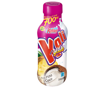 Yogur líquido para beber, con piña y coco, sin gluten y bajo en grasa KALISE Kaliglub 700 ml. Yogur líquido para beber, con piña y coco, sin gluten y bajo en grasa KALISE Kaliglub 700 ml.